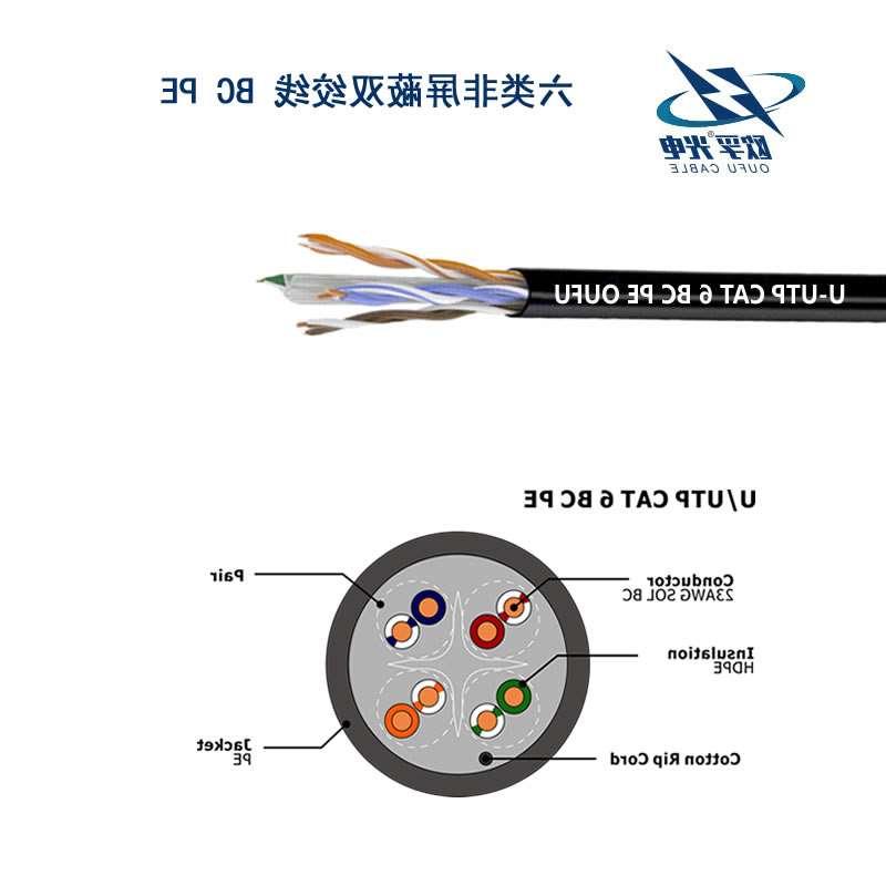 鹤壁市U/UTP6类4对非屏蔽室外电缆(23AWG)