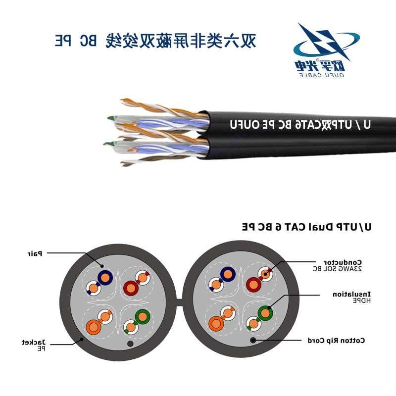 鹤壁市U/UTP6类双4对非屏蔽室外电缆(23AWG)